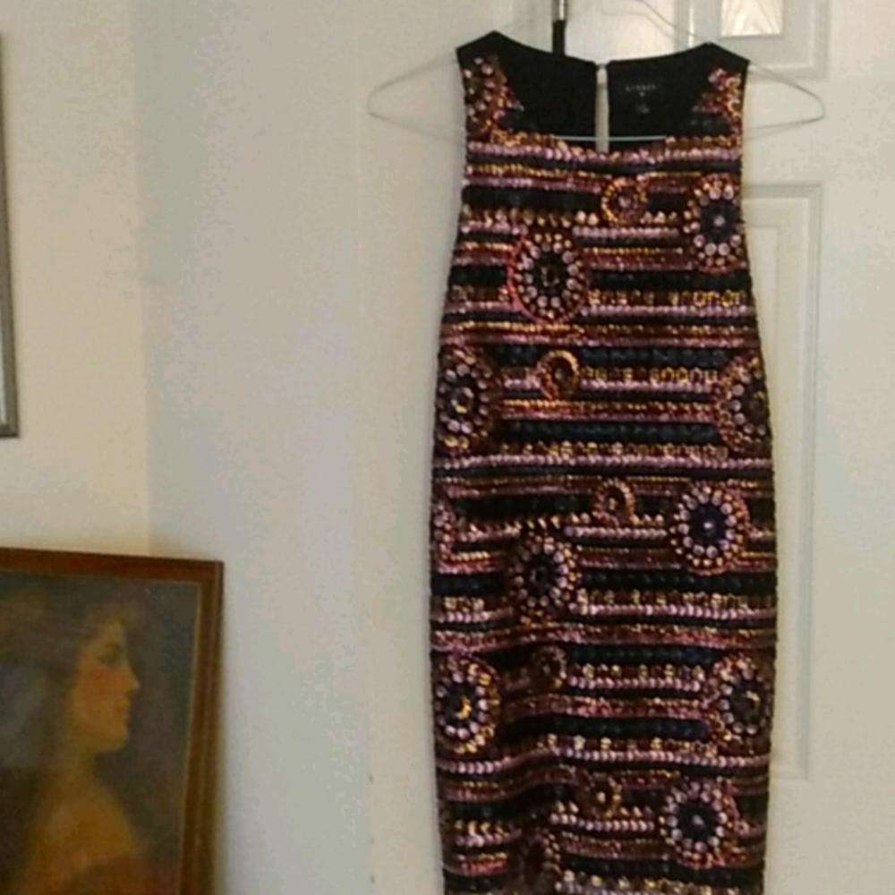 Multi Colored Rhinestone Dress
